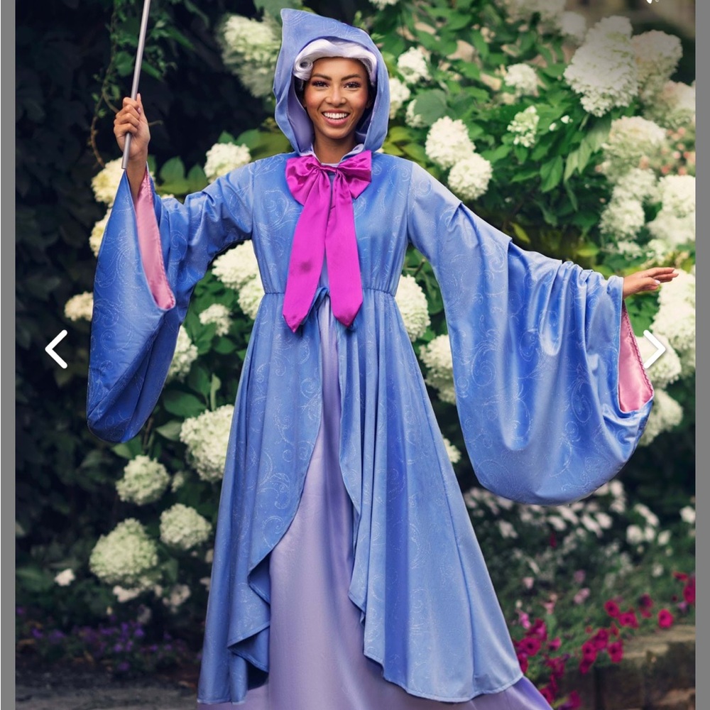 Disney Enchanting Blue and Pink Fairy Godmother Costume large